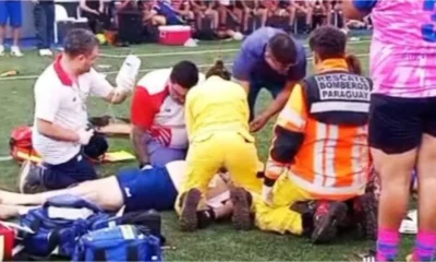 IMÁGENES SENSIBLES: rugbier argentino cayó desplomado y murió en pleno partido en Paraguay
