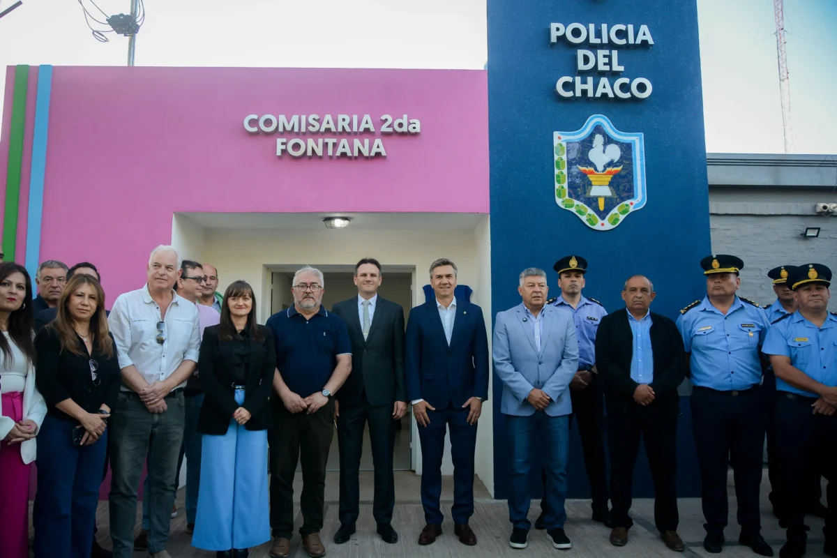 Zdero inauguró la renovada Comisaría Segunda de Fontana en el marco del plan provincial de seguridad