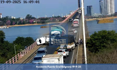 El increíble video del accidente del Puente General Belgrano