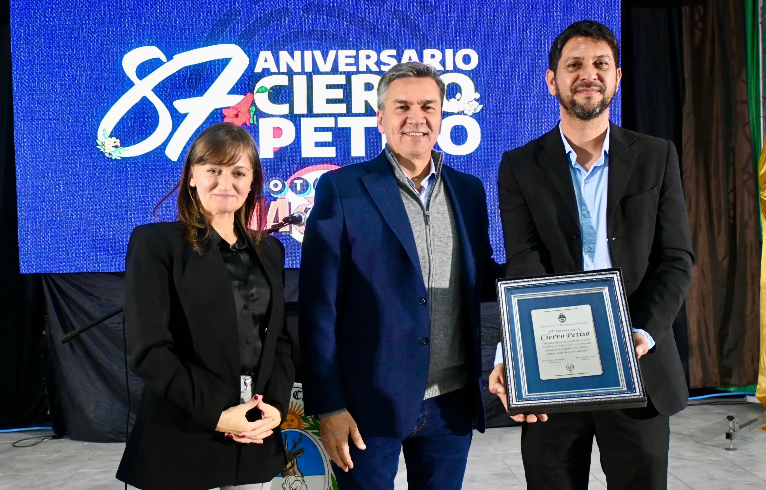 Zdero acompañó el 87º aniversario de Ciervo Petiso con obras y anuncios para la comunidad